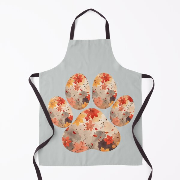 Item preview, Autumn leaves paw print designed and sold by Doodles Down South.