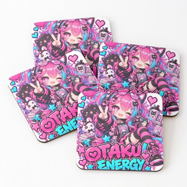 Item preview, Otaku Energy – Kawaii Anime Gamer Girl designed and sold by Kubbykat.