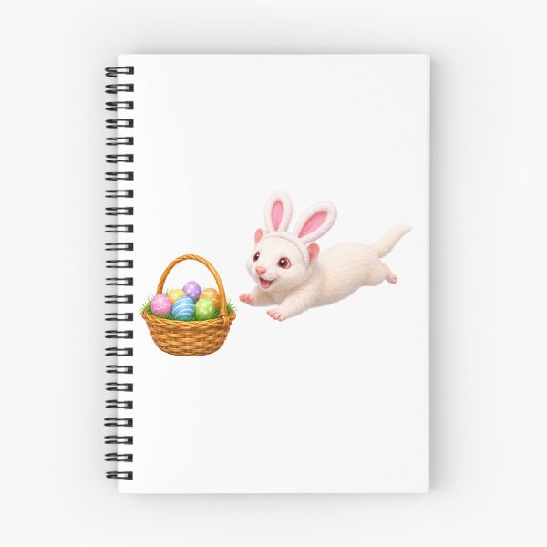Item preview, Albino Ferret Easter Basket designed and sold by Sillytoe.