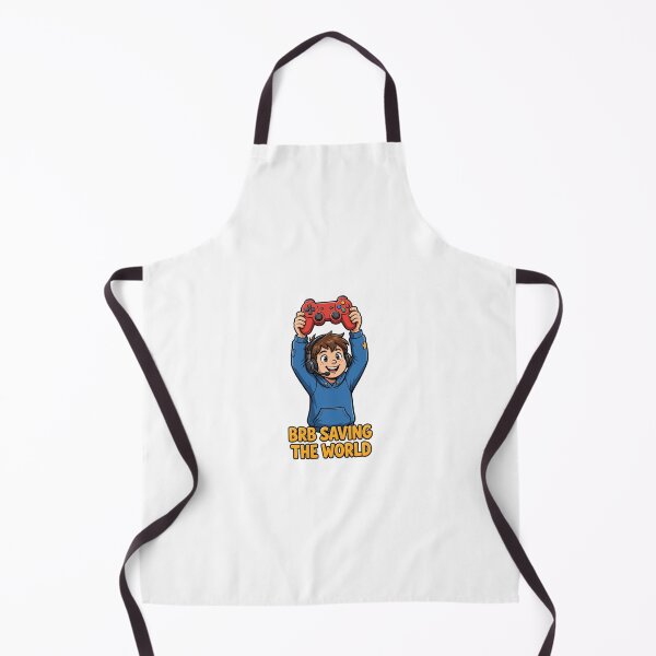 Item preview, BRB Saving The World Gamer T-Shirt designed and sold by Worn and Witty.