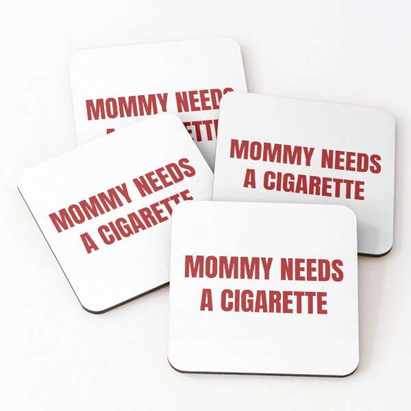 Item preview, Mommy Needs a Cigarette Funny Red Typography designed and sold by destelloacido.