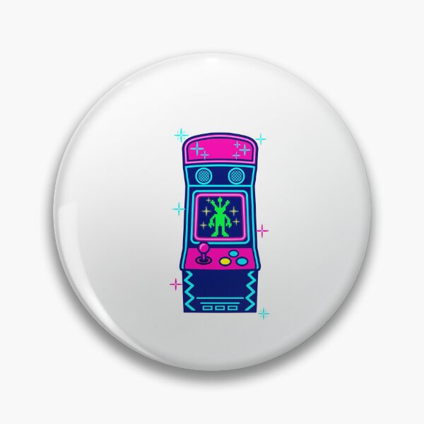 Item preview, Neon Retro Arcade Cabinet T-Shirt designed and sold by Worn and Witty.
