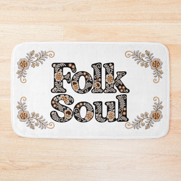 Item preview, Folk Soul Floral Embroidery Typography designed and sold by DansCreations42.