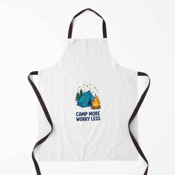 Item preview, Camp More Worry Less Camping Tee designed and sold by Worn and Witty.