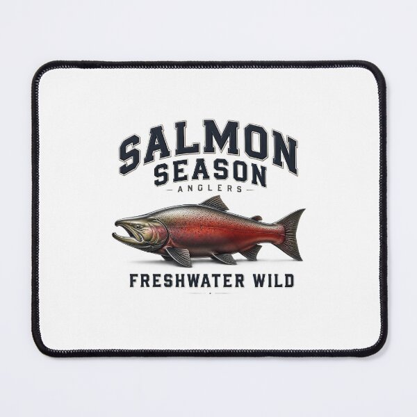 Item preview, Vintage Salmon Season Anglers Freshwater Fish Graphic designed and sold by NobleCast .