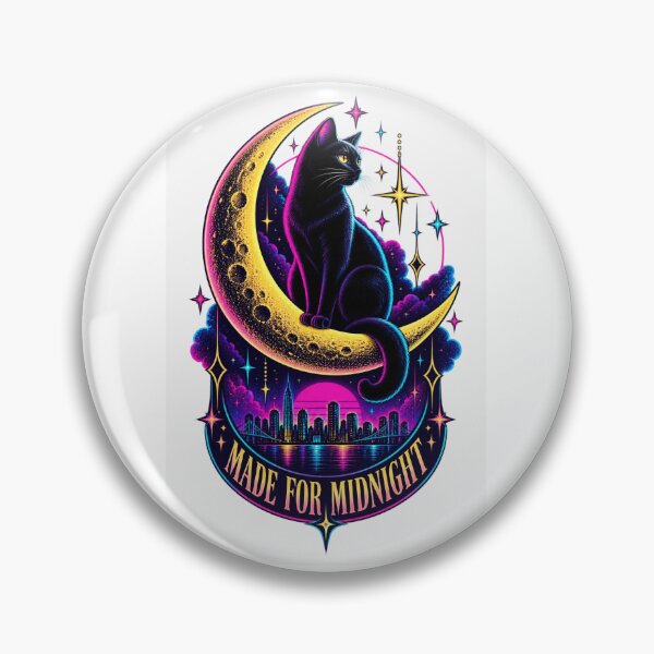 Item preview, Made For Midnight Black Cat Moon designed and sold by MH Digital Studio .