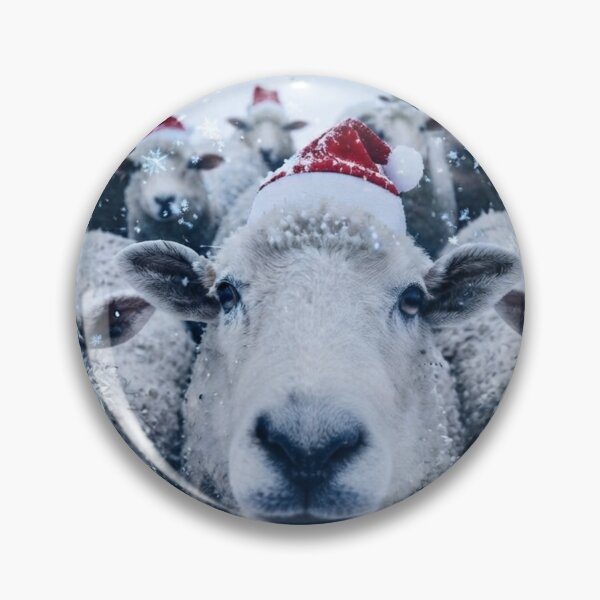 Item preview, A Whimsical Christmas Sheep Portrait designed and sold by LavIsInTheAir.