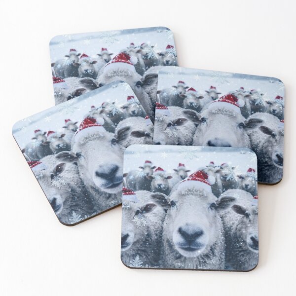 Item preview, A Whimsical Christmas Sheep Portrait designed and sold by LavIsInTheAir.