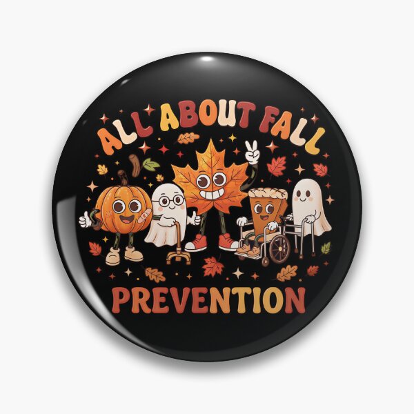 Item preview, All About Fall Prevention Funny Ghost Fall Halloween Season designed and sold by gear-posters.