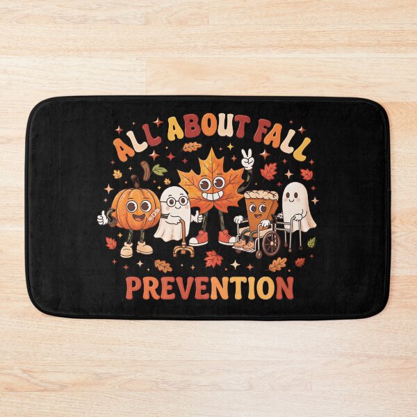 Item preview, All About Fall Prevention Funny Ghost Fall Halloween Season designed and sold by gear-posters.