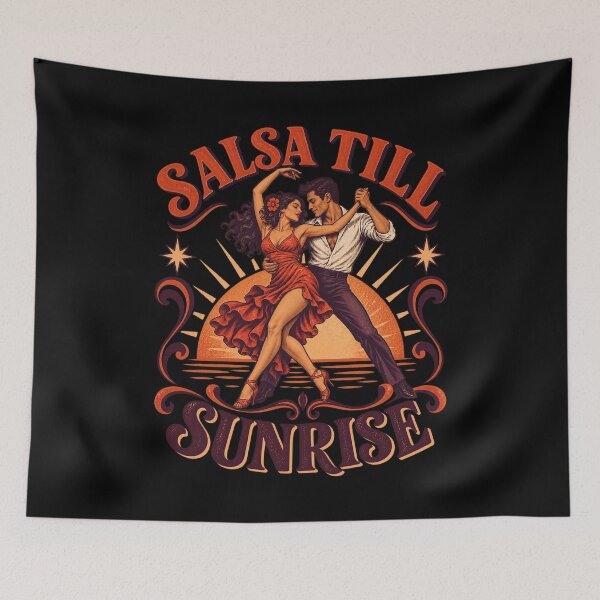 Item preview, Salsa Till Sunrise – Latin Dance Night Art designed and sold by AMICO77.