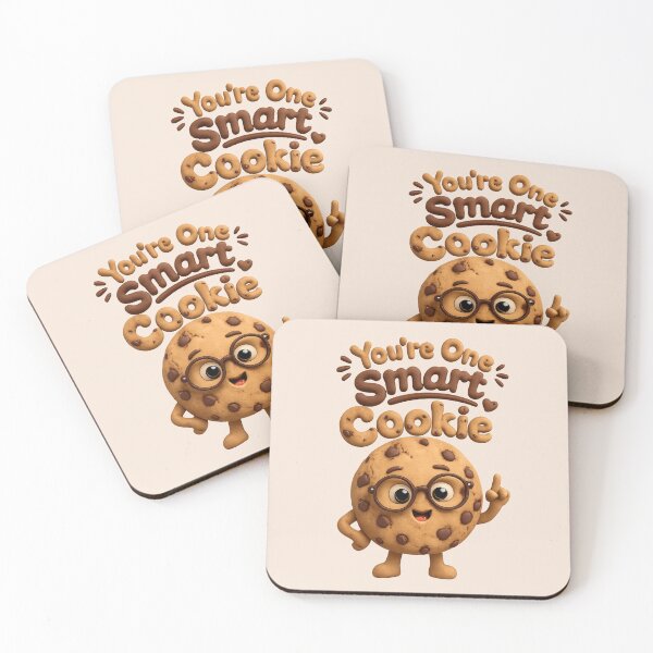 Item preview, Cute You're A Smart Cookie Pun | Kawaii Cookie Character designed and sold by Moons Studio.