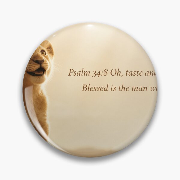Artikelvorschau, Simba mit Psalm 34:8 entworfen und verkauft von LeagueHeavenGG.