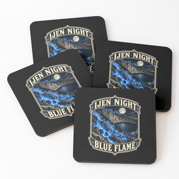 Item preview, Kawah Ijen Blue Fire at Night – East Java Travel Art designed and sold by AMICO77.