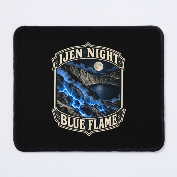 Item preview, Kawah Ijen Blue Fire at Night – East Java Travel Art designed and sold by AMICO77.