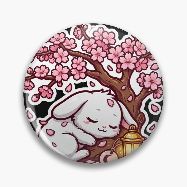 Item preview, Sleepy Luna Rabbit Under Sakura Tree designed and sold by LunaGlow Studio.