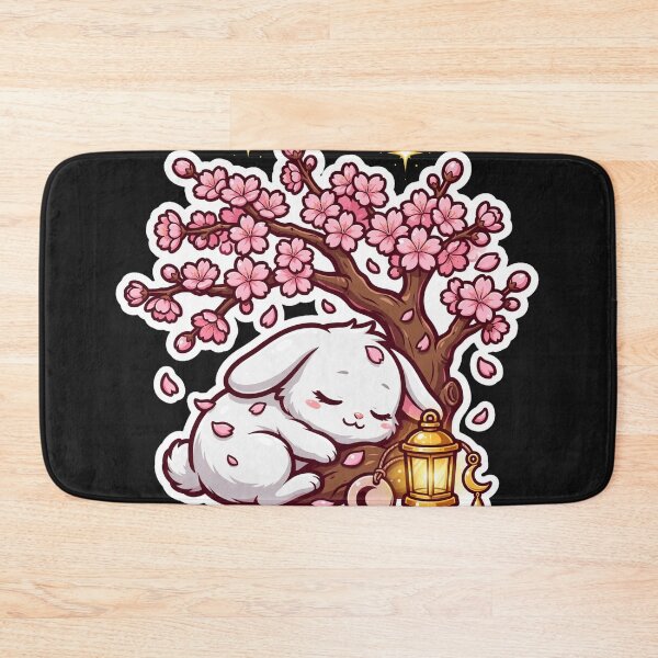 Item preview, Sleepy Luna Rabbit Under Sakura Tree designed and sold by LunaGlow Studio.