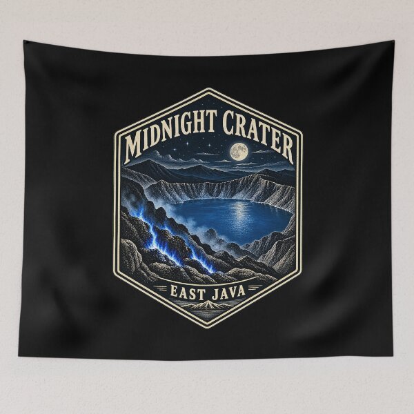 Item preview, Midnight Crater East Java – Kawah Ijen Travel Art designed and sold by AMICO77.