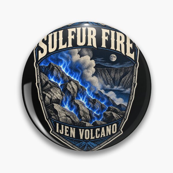 Item preview, Sulfur Fire at Ijen Volcano – East Java Night Art designed and sold by AMICO77.