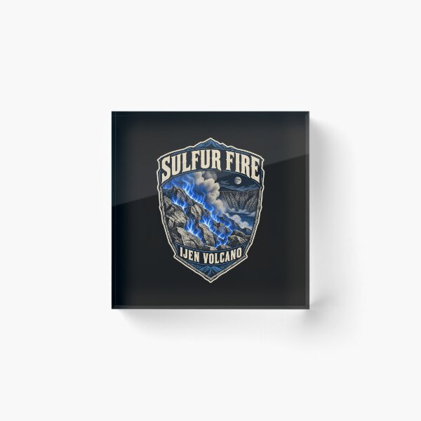 Item preview, Sulfur Fire at Ijen Volcano – East Java Night Art designed and sold by AMICO77.