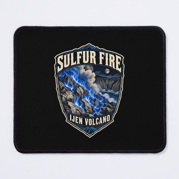 Item preview, Sulfur Fire at Ijen Volcano – East Java Night Art designed and sold by AMICO77.