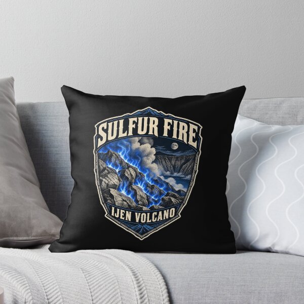 Item preview, Sulfur Fire at Ijen Volcano – East Java Night Art designed and sold by AMICO77.
