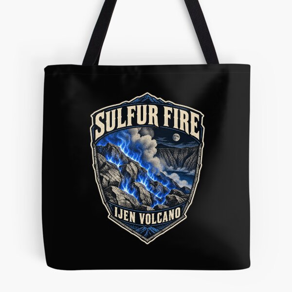 Item preview, Sulfur Fire at Ijen Volcano – East Java Night Art designed and sold by AMICO77.