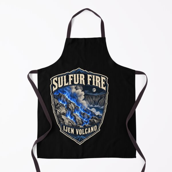 Item preview, Sulfur Fire at Ijen Volcano – East Java Night Art designed and sold by AMICO77.