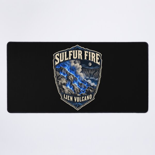 Item preview, Sulfur Fire at Ijen Volcano – East Java Night Art designed and sold by AMICO77.