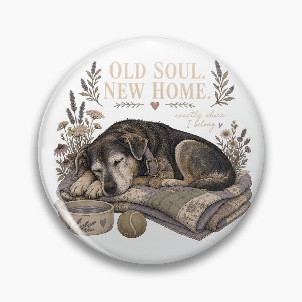 Item preview, Old Soul New Home Senior Rescue Dog designed and sold by JoyfullyOffbeat.