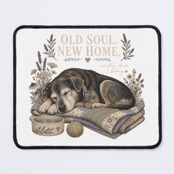Item preview, Old Soul New Home Senior Rescue Dog designed and sold by JoyfullyOffbeat.