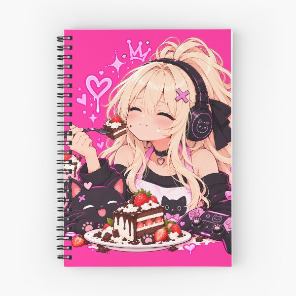 Item preview, Neko Yuki Gaming Girl - Cake & Controller Anime designed and sold by Vantu Design.