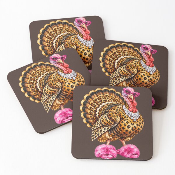 Item preview, Sassy Thanksgiving Turkey Leopard Glam Rhinestone Diva Art designed and sold by AmiGraph.