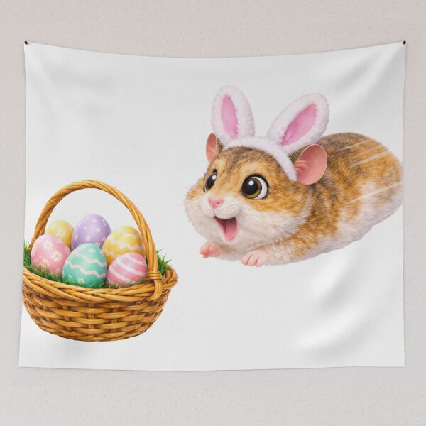 Item preview, Campbell’s Dwarf Hamster Easter Basket designed and sold by Sillytoe.
