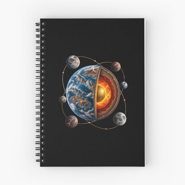 Item preview, Mega-Earth Exoplanet Cutaway – Space Science Art designed and sold by AMICO77.