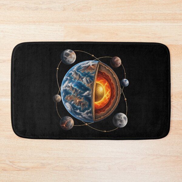 Item preview, Mega-Earth Exoplanet Cutaway – Space Science Art designed and sold by AMICO77.