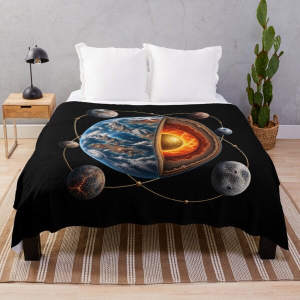 Item preview, Mega-Earth Exoplanet Cutaway – Space Science Art designed and sold by AMICO77.