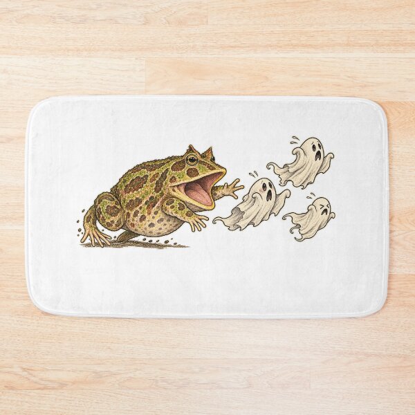 Item preview, Pacman Frog Ghost Chase Halloween Frog Art designed and sold by threadandfangs.