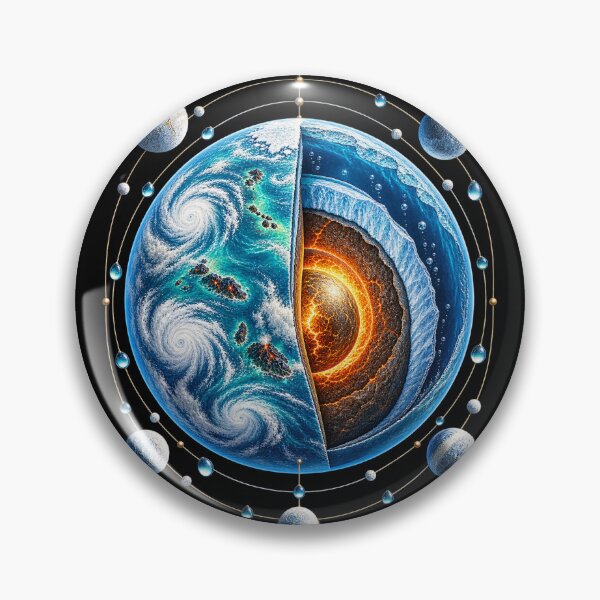 Item preview, Ocean World Exoplanet Cutaway – Astronomy Art designed and sold by AMICO77.