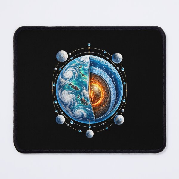 Item preview, Ocean World Exoplanet Cutaway – Astronomy Art designed and sold by AMICO77.