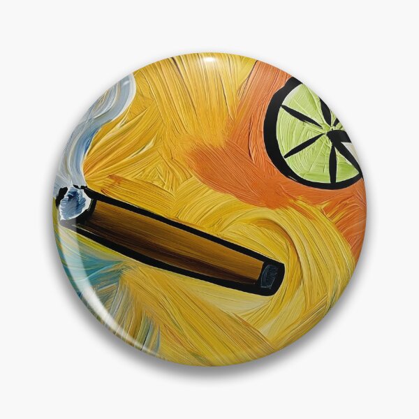 Item preview, Cigar and Lime Garnished Cocktail with Smoky Swirls and Energetic Brushstrokes in Vibrant Lounge Art designed and sold by OlfactoART Studio.