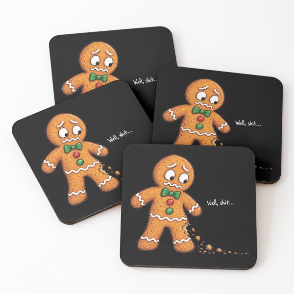 Item preview, Well Shit Funny Christmas, Gingerbread Man designed and sold by Saitokuu7Art.