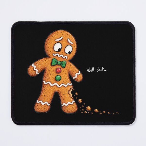 Item preview, Well Shit Funny Christmas, Gingerbread Man designed and sold by Saitokuu7Art.