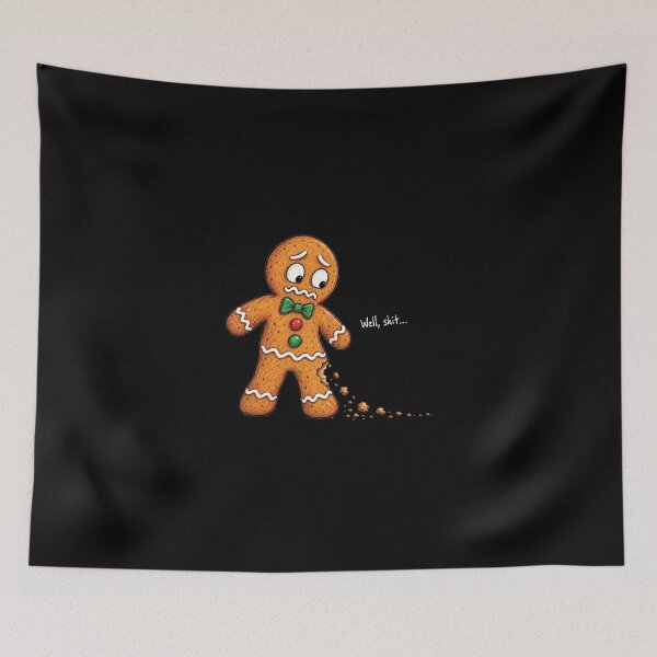 Item preview, Well Shit Funny Christmas, Gingerbread Man designed and sold by Saitokuu7Art.