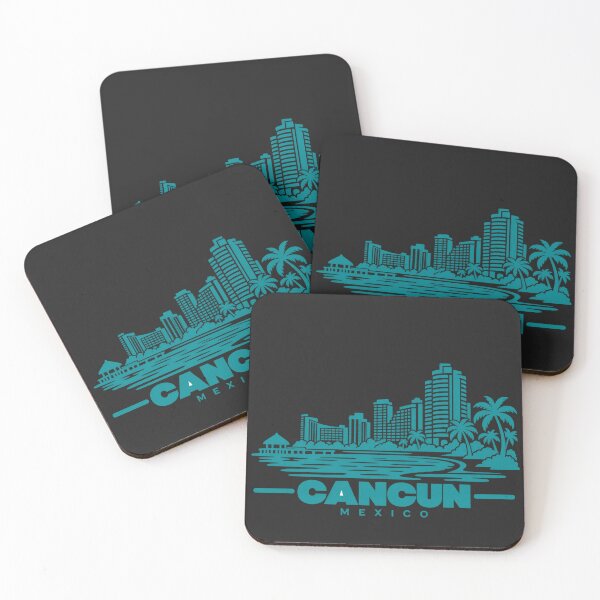 Item preview, Cancun Mexico Line Art Travel Poster designed and sold by CMYKStudio.