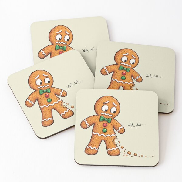 Item preview, Well Shit Funny Christmas, Gingerbread Man 2 designed and sold by Saitokuu7Art.