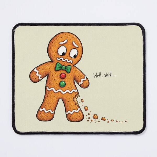 Item preview, Well Shit Funny Christmas, Gingerbread Man 2 designed and sold by Saitokuu7Art.