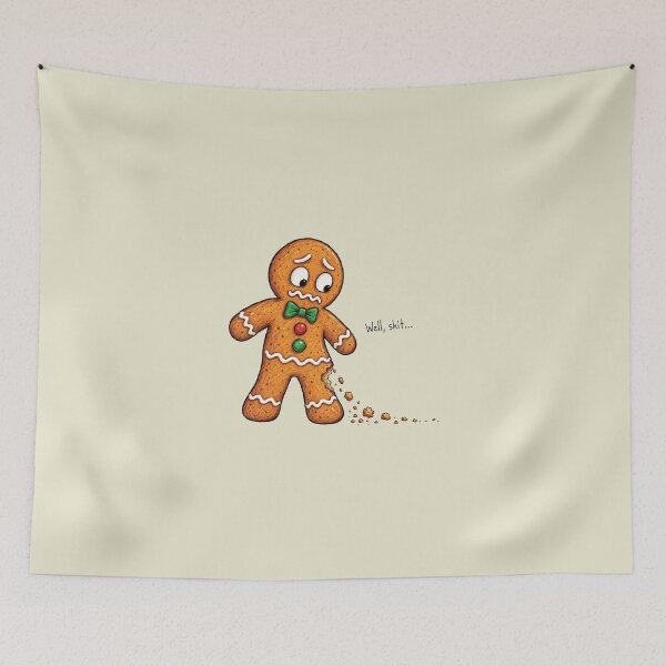 Item preview, Well Shit Funny Christmas, Gingerbread Man 2 designed and sold by Saitokuu7Art.