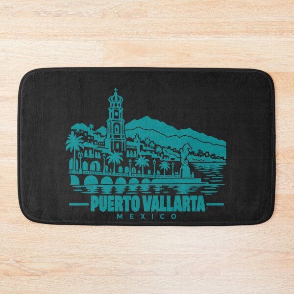 Item preview, Puerto Vallarta Mexico Line Art Coastline Poster designed and sold by CMYKStudio.