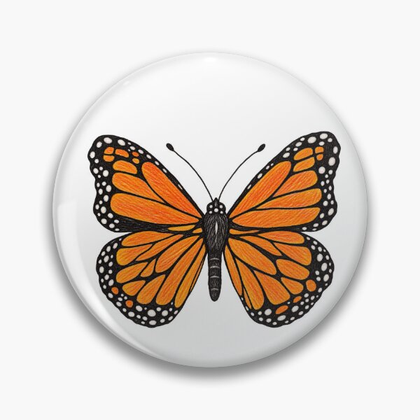 Item preview, Monarch Butterfly Original Drawing in Colored Pencil designed and sold by Chris Zahorcik Art.